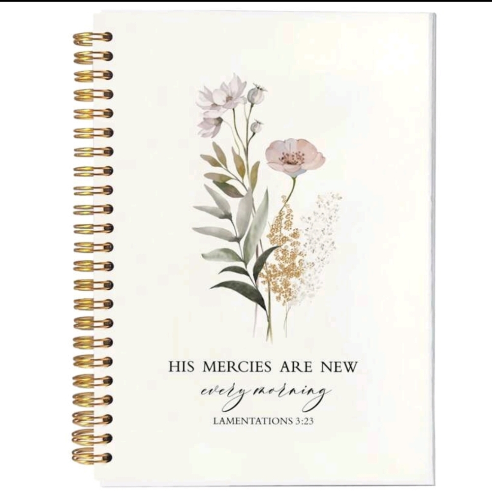 His Mercies Christian Notebook